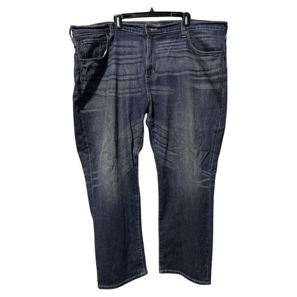 Denver Hayes men's flextech dark blue distressed‎ jeans 44x30 - Picture 1 of 4